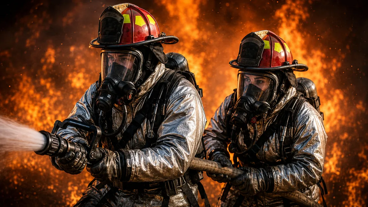 Entrenamiento para bomberos